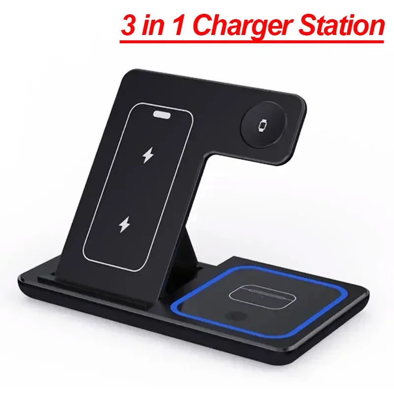Station de Recharge Ultra-Rapide 3-en-1