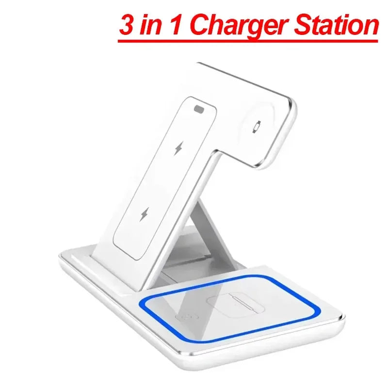 Station de Recharge Ultra-Rapide 3-en-1
